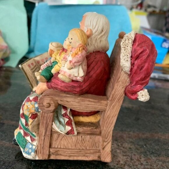 San Francisco Music Box Company Santa with Rag Dolls - Picture 2 of 6